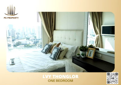 Condos for rent : For rent 📣LVY Thonglor📣 1 bedroom, 1 bathroom, beautifully decorated, fully furnished. Electrical appliances ready Convenient transportation 