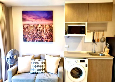 เช่าคอนโด เดอะ สแควร์ บางใหญ่ : ให้เช่า‼️คาซ่า คอนโด @MRT สามแยกบางใหญ่ ห้องขนาด 26 ตร.ม. ชั้น 20‼️ประตูแบบดิจิตอล door lock แอร์ 2 ตัวพร้อมเครื่องซักผ้า