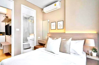 Condos for rent University of the Thai Chamber of Commerce : Nice room The Saint Residences  (Near MRT Phahon Yothin) ==== LineID: @Homelisting(with@ Ahead)