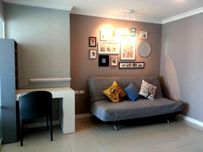 Condos for rent Huai Khwang : T1458 Condo for rent Lumpini Place Rama IX - Ratchada beautiful room, fully furnished, special price.