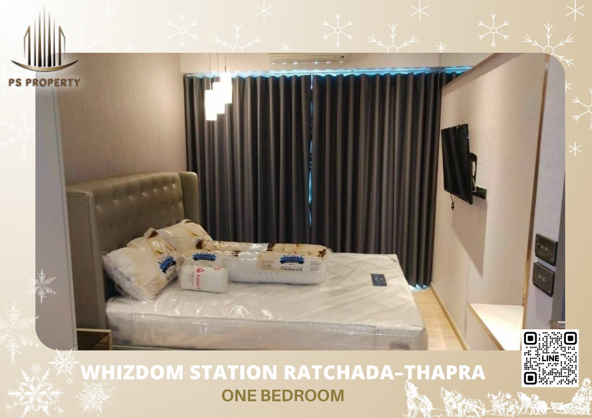 รูป ให้เช่า📣Whizdom Station Ratchada–Thapra📣 2 ห้องนอน ตกแต่งครบพร้อมเข้าอยู่เฟอร์นิเจอร์+เครื่องใช้ไฟฟ้าครบ - รูปที่ 1/10