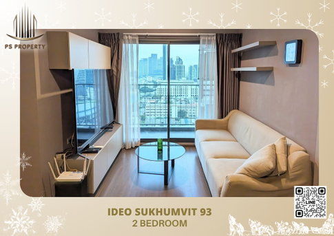 For rent✨IDEO Sukhumvit 93✨ near BTS Bang Chak, beautiful room, fully decorated, furniture, electrical appliances ready.