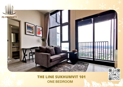 Condos for rent : For rent 🔥THE LINE Sukhumvit 101🔥Corner room, beautifully decorated, good view, high floor, complete furniture and electrical appliances.
