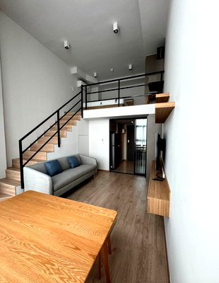 คอนโดให้เช่า : ให้เช่า Ideo พระราม9-อโศก . Duplex 37ตร.ม. Line id: @pfagent