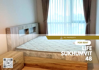 Condos for rent : For rent🎉Life Sukhumvit 48🎉 next to Sukhumvit Road, near BTS Phra Khanong, corner room, complete with furniture + electrical appliances.