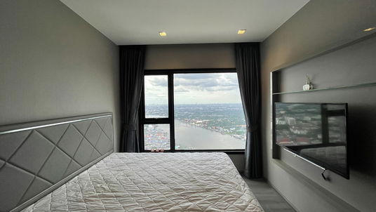 SC0381 🔥sale The Politan Rive, 2 bedrooms, 50 sq m, 51st floor, Chao Phraya River view.🔥⬛🟨 📞 065 695 3645🟨⬛