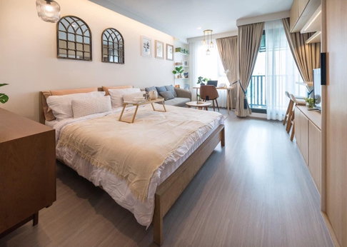 🥳[RAR2312-1276] Life Ladprao. A Building, Fl.12A*Washing machine *Near BTS&MRT💚Line id: @thefirstagent