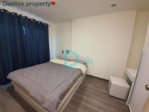 DL009666 Condo for rent, Rich Park @ Triple Station near Airport Rail Link Hua Mak, ready to move in, call urgently 0656133286 LineID @655ebbvc