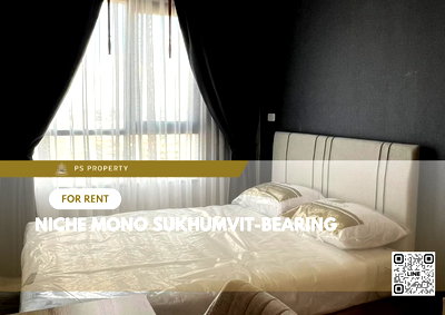 Condos for rent : For rent ✨Niche Mono Sukhumvit-Bearing✨ near BTS Bearing, only 250 m., with furniture + electrical appliances.
