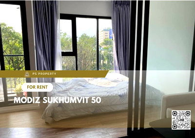 Condos for rent : For rent📌Modiz Sukhumvit 50📌 fully decorated with furniture. Complete electrical appliances Ready to move in, near BTS On Nut.