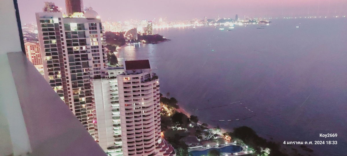 รูป ให้เช่า condo the palm wongamat beach front Pattaya 1 Bed hight floor (S03-1645)  - รูปที่ 17/18
