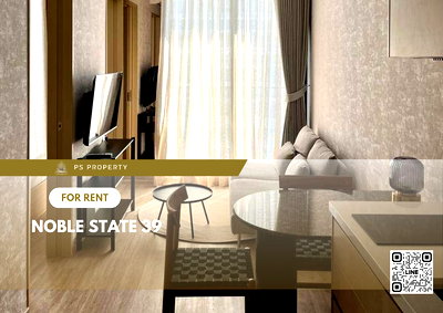 Condos for rent : For rent 📌Noble State 39📌 23rd floor, beautiful view, open, new room, fully decorated. With furniture Electrical appliances