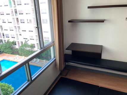 Condo for sale, Lumpini Ville Ramintra - Laksi, AN building, 9th fl, 31 sq m, corner unit, swimming pool view, next to Central Ramintra