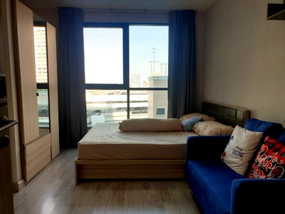 Condos for rent : OMG139  < Available 1-Sep-26 >  Nice Studio For RENT [ Ideo Mobi Sathorn ] next to BTS Krung Thon Buri