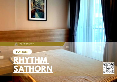 คอนโดให้เช่า : ให้เช่า 💥Rhythm Sathorn💥 ห้องสวย วิวดี เฟอร์นิเจอร์และเครื่องใช้ไฟฟ้าครบ 🚝ใกล้ BTS สะพานตากสิน 400 เมตร