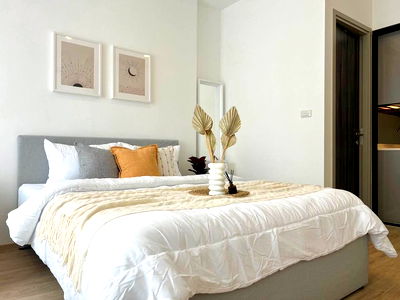 Condos for rent Makro Head Office : G7861💛中国客户，请加微信。(在联系方式的旁边)For rent The Rich Rama 9-Srinakarin Line ❤️💜@condopremium💜❤️Ready to move in ⬛🟨 📞 065 695 3645🟨⬛