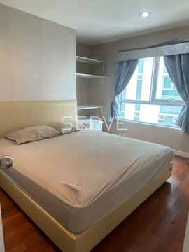 2 Beds with Bathtub Large Room Good Location MRT Phra Ram 9  500 m. and CentralPlaza / For Rent-Belle Grand Rama 9