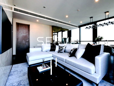 Condos for rent : 3 Beds with Bathtub Modern Style Super High Fl. 35+ Good Location Next to BTS Thong lo 20 m. / Rent-The ESSE Sukhumvit 36