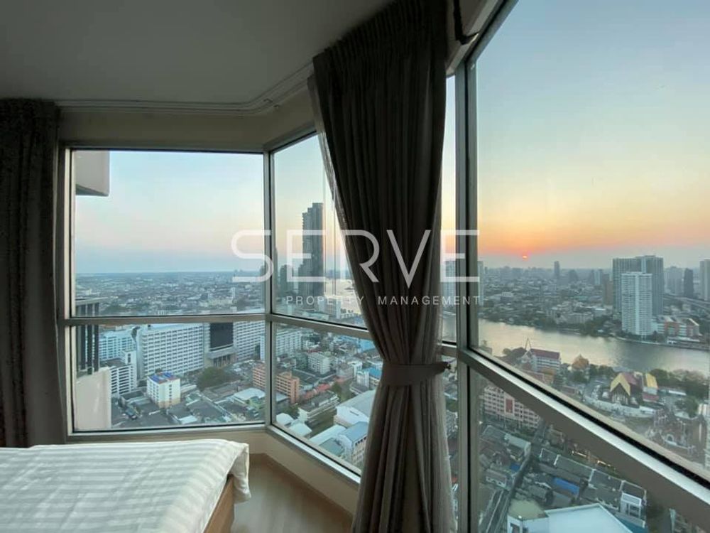 รูป River View - Corner Room 1 Bed Super High Fl. 35+ Close to BTS Saphan Taksin 340 m. / For Rent-Rhythm Sathorn - รูปที่ 3/7