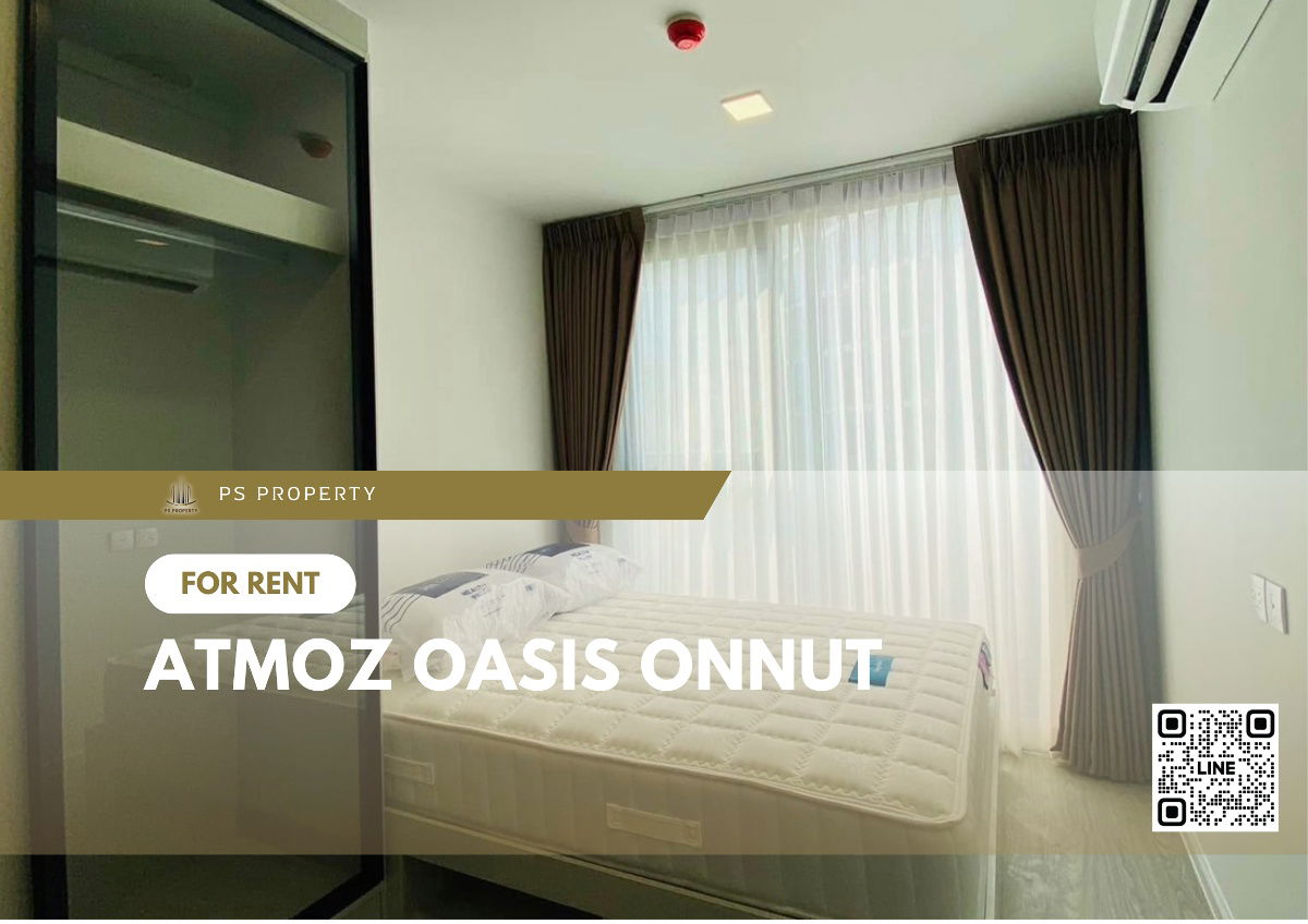 picture For rent📌Atmoz Oasis Onnut📌 New condo, furniture, complete electrical appliances, near BTS On Nut. - 1/11