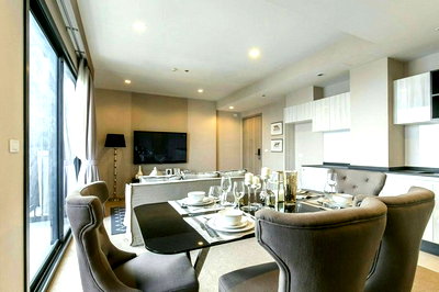 คอนโดให้เช่า : For rent HQ thonglor คอนโดหรูในซอยทองหล่อ 1 ห้องนอน 2 ห้องน้ำ duplex แต่งสวยมาก LH-RW003844