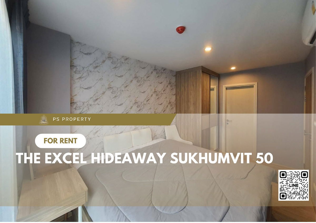 picture For rent✨The Excel Hideaway Sukhumvit 50✨ beautiful room, swimming pool view, furniture, complete electrical appliances, near BTS On Nut. - 1/18