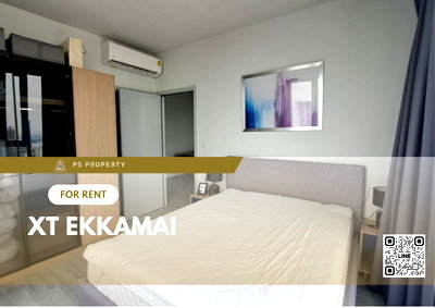 Condos for rent : For rent 📣XT Ekkamai📣 beautiful room, furniture, complete electrical appliances, near BTS Thonglor.