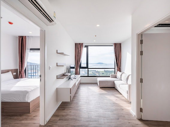 รูป 2 นอน 2 น้ำ ขนาด 57 ตรม. มีห้องให้เลือกเยอะ เฟอร์นิเจอร์/เครื่องใช้ไฟฟ้าครบ ฟรีไวไฟ เพียง 20,000 บาท/เดือนเท่านั้น!! (สามารถเช่ารายเดือนได้) - รูปที่ 4/13