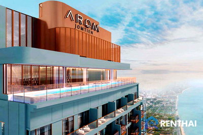 Condos for sale : Arom Jomtien sale 1 bedroom 1 bathroom 47 sq.m. High floor sea view foreign name