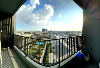 Condos for rent : 🔥For Rent🔥READY to move in, WIFI included The Metropolis Samrong, 0 meters from BTS, 2 bedroom 52 sqm, on 14th Floor