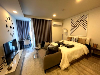 Condos for rent : Maestro 14 Siam - Ratchathewi【𝐑𝐄𝐍𝐓】🔥 Modern style room Chic design furniture , near MBK🔥 Contact Line ID: @hacondo