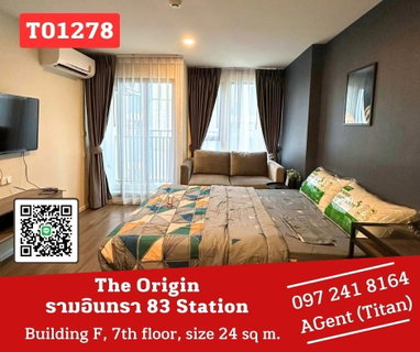 รูปภาพ 🔥🔥 The Origin Ramintra 83 Station, fully furnished, ready to move in. I like coming to talk at work (T01278) 