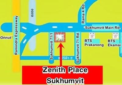 รูป ให้เช่า (for rent) condo Zenith Place ติดถนนสุขุมวิท 71 ใกล้ BTS พระโขนง - รูปที่ 9/9