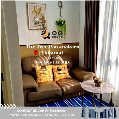 Condos for rent : 🏬 For Rent The Tree Pattanakarn-Ekkamai - 25 sq.m. Studio beautiful room near Ramkhamhaeng ARL