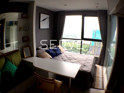 ขายคอนโด : Nice Room & Good Location Studio Close to MRT Phra Ram 9   250 m. / Condo For Rent & Sale-Ideo Mobi Rama 9