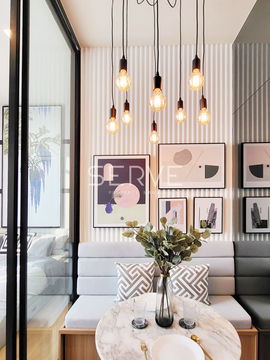 Studio with Partition Nice Decorate High Fl. 10+ Good Location Close to BTS Phrom Phong 500 m. -Noble Around 33