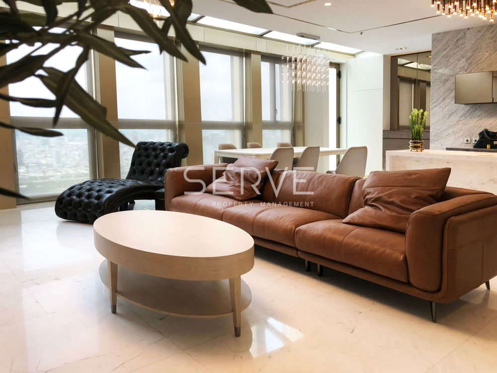 รูป Penthouse 2 Beds 3 Baths Nice Room Unit on Super High Fl. 45+ Next to BTS Phloen Chit / For Rent-Noble Ploenchit (โนเบิล เพลินจิต) - รูปที่ 2/15
