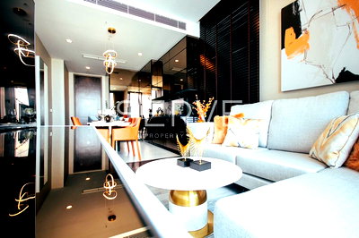 Condos for rent : Luxury style 2 Beds with Bathtub High Fl. 25+ Good Location BTS Thong lo 20 m. / For Rent-The ESSE Sukhumvit 36