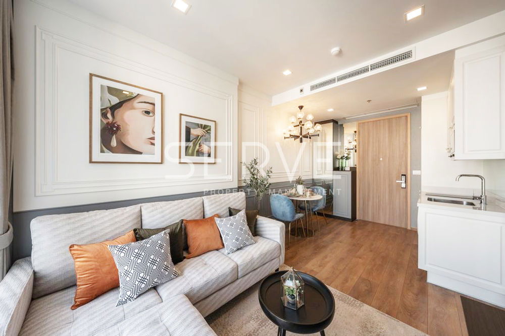 picture New Modern Luxury 1 Bed with Unblock View New Condo Close to BTS Phrom Phong 500 m. / Condo For Sale-Noble BE33 - 1/6