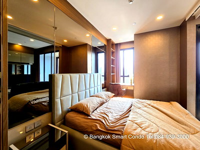คอนโดให้เช่า : ให้เช่าคอนโด ASHTON จุฬา-สีลม 1 นอน 34 ตรม. ชั้น 46 ห้องสวย พร้อมอยู่ Fully Furnished K3960