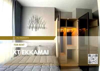 Condos for rent : For rent🔥 Xt ekkamai🔥 2 bedrooms, 2 bathrooms, 30th floor, beautiful view, furniture, complete electrical appliances.