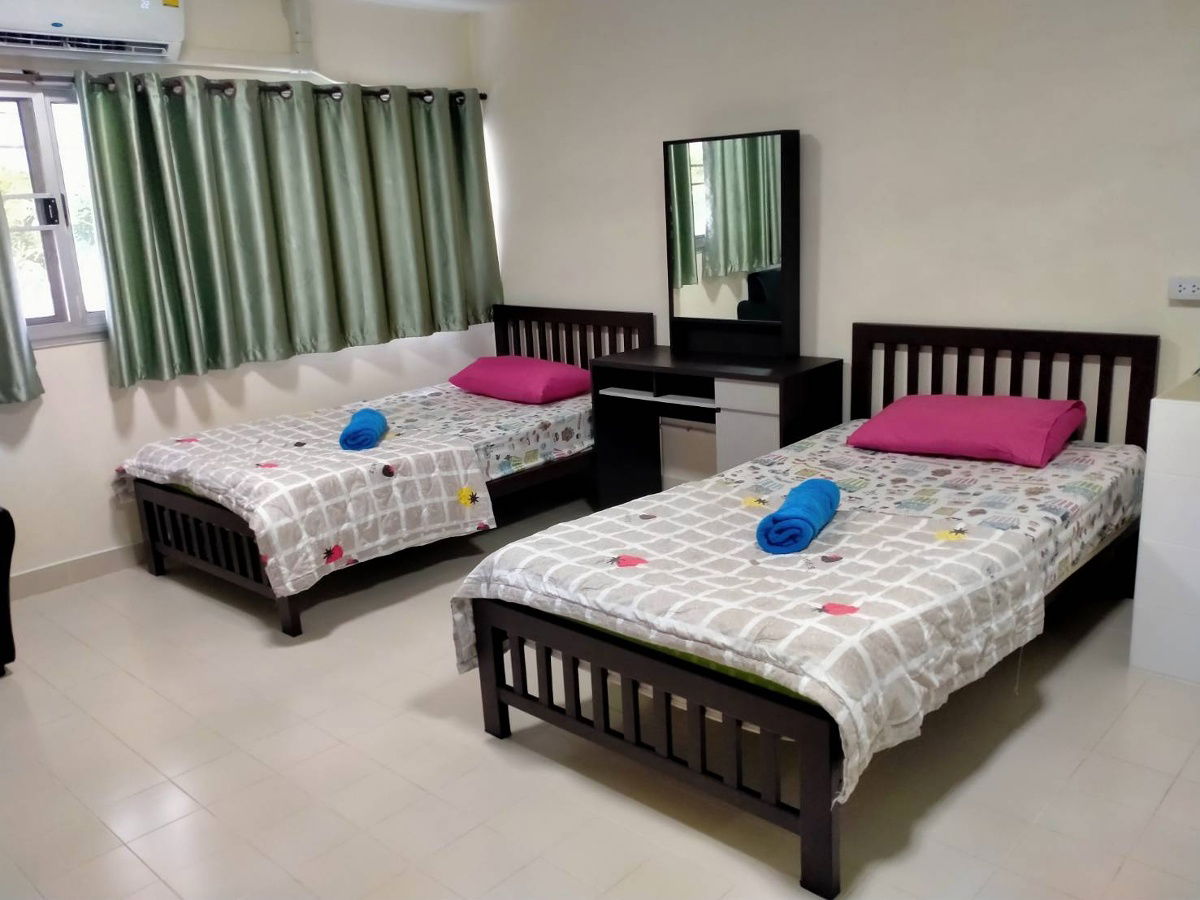 รูป ห้องเช่า เมืองทอง ตึก C4  วิวนอก เตียงคู่ ใกล้ห้าง โรงหนัง - รูปที่ 1/5