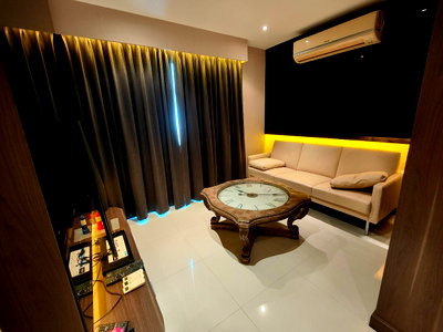 Condos for rent : For rent : Diamond Rachada 60.03 sq.m. 27th floor, 2bedroom1bathroom ,Close to MRT Huai Khwang