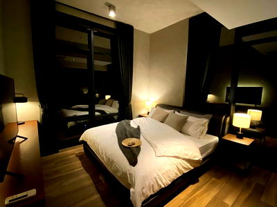 For rent: The Loft Asoke, 2 bedrooms, beautifully decorated room. Fully furnished. Ready to move in, near BTS Asoke, MRT Phetchaburi.