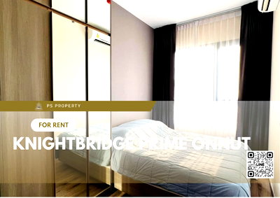 Condos for rent : For rent 📣KnightsBridge Prime Onnut📣 furniture, complete electrical appliances. Convenient travel near BTS On Nut.