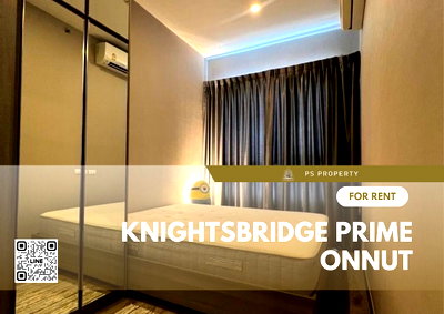 Condos for rent : For rent✨Knightsbridge Prime Onnut✨, near BTS, only 600 m., beautiful room, good view, with furniture and electrical appliances.