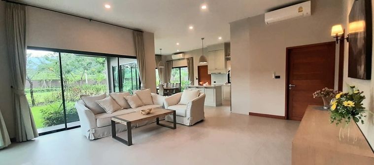 for sale, newly built, Khao Kheow, area 103 sq m. "At green" location, Khao Kheow, Chonburi Province.