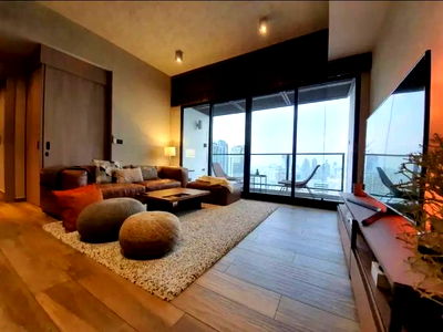 Condo for rent, The Lofts Asoke, 2 bedrooms, beautifully decorated room. Fully furnished. Ready to move in, near BTS Asoke, MRT Phetchaburi.