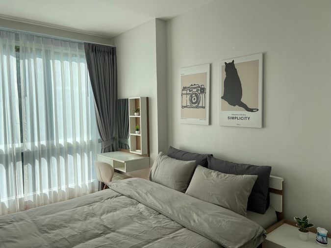 Condo for rent, One Plus CMU 3, next to Phai Lom Gate, near Chiang Mai University Tel: 098-9690236(Janny)