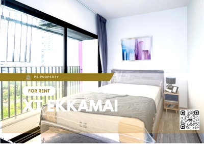 Condos for rent : For rent 📌XT EKKAMAI📌 beautiful room, built-in, fully furnished, good view, ready to move in 🚆 near BTS Ekkamai, convenient travel 🚗✨